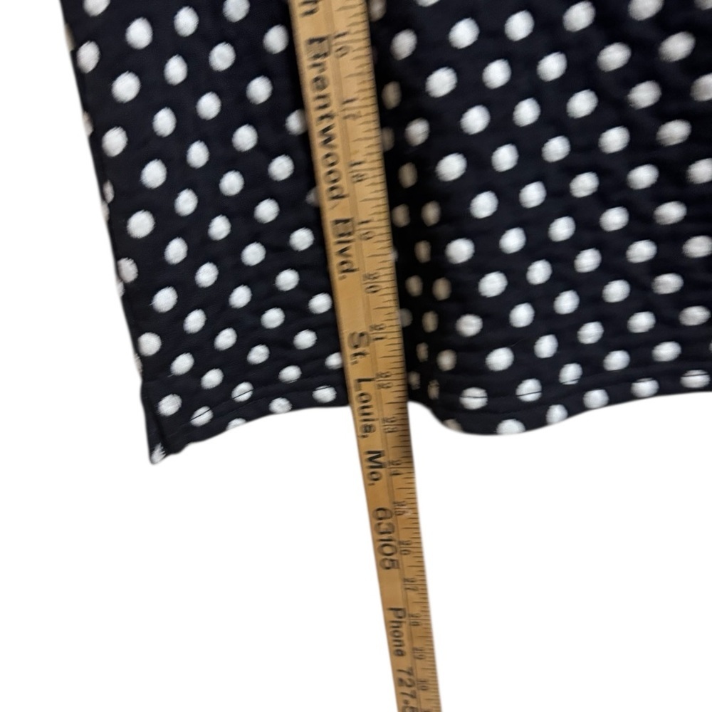Maeve Anthropologie Polka Dot Sleeveless Mock Neck Top Size Medium - Picture 4 of 7